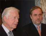 Jimmy Carter og Jan Petersen, fotograf: Nobel-redaksjonen